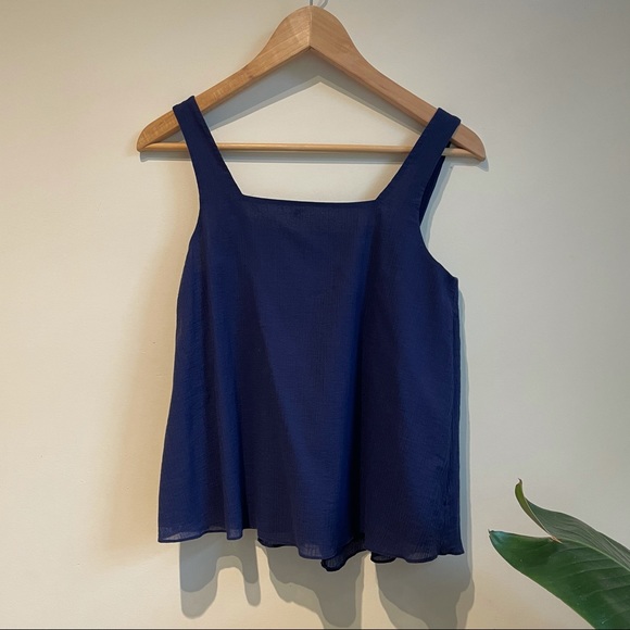 Club Monaco Indigo Top - Picture 1 of 9